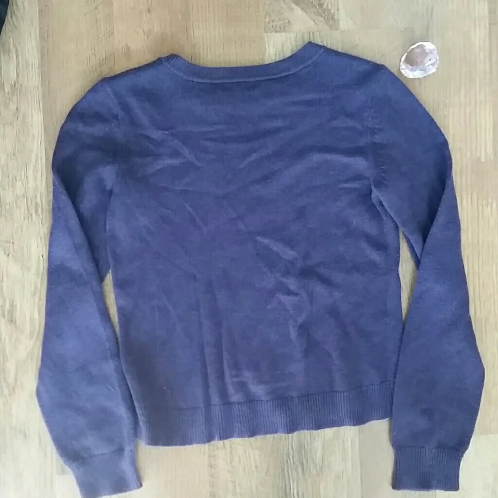GAP Girls Purple Metallic COOL‎ Sweater Size 14-16